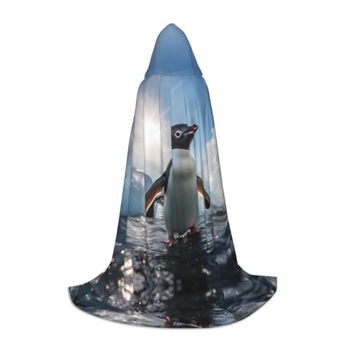 Pinguin-watching M bedruckter Halloween-Zauberer-Umhang, Motto-Party-Kostüm, Erwachsene/Jugend-Cosplay-Umhang, Größen S, M, L Pinguin-watching M bedruckter Halloween-Zauberer-Umhang, Motto-Party-Kostüm, Erwachsene/Jugend-Cosplay-Umhang, Größen S, M, L von WBQLSL