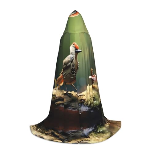 Raubtier kleiner sitzender Vogel S bedruckter Halloween-Zauberer-Umhang | Motto-Party-Kostüm | Erwachsene/Jugend-Cosplay-Umhang | Größen S, M, L Raubtier kleiner sitzender Vogel S bedruckter Halloween-Zauberer-Umhang | Motto-Party-Kostüm | Erwachsene/Jugend-Cosplay-Umhang | Größen S, M, L von WBQLSL