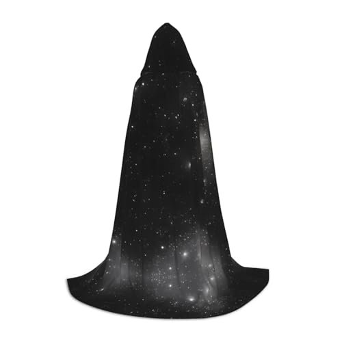 Schwarz-weißer Galaxie-Umhang mit L-Druck, Halloween-Zauberer-Umhang, Motto-Party-Kostüm, Erwachsene/Jugend-Cosplay-Umhang, Größen S, M, L Schwarz-weißer Galaxie-Umhang mit L-Druck, Halloween-Zauberer-Umhang, Motto-Party-Kostüm, Erwachsene/Jugend-Cosplay-Umhang, Größen S, M, L von WBQLSL