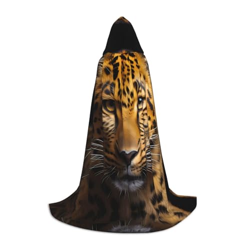The Deep Eyed Leopard L Printed Halloween Wizard Cape | Motto-Party Costume | Adult/Youth Cosplay Cape | Sizes S M L The Deep Eyed Leopard L Printed Halloween Wizard Cape | Motto-Party Costume | Adult/Youth Cosplay Cape | Sizes S M L von WBQLSL