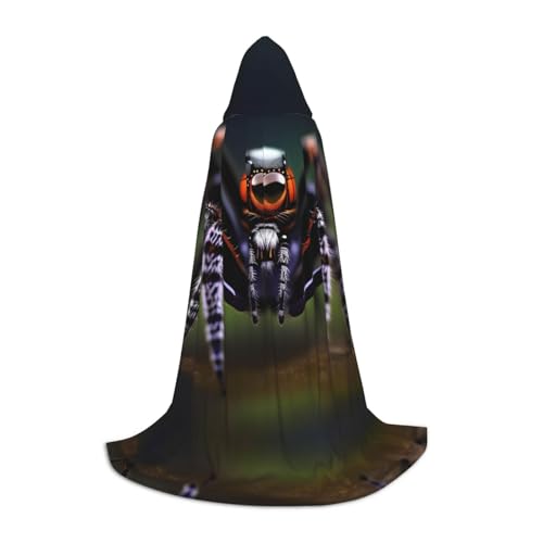 Tropischer Regenwald-Spinnen, L-bedruckter Halloween-Zauberer-Umhang, Motto-Party-Kostüm, Erwachsene/Jugend-Cosplay-Umhang, Größen S, M, L Tropischer Regenwald-Spinnen, L-bedruckter Halloween-Zauberer-Umhang, Motto-Party-Kostüm, Erwachsene/Jugend-Cosplay-Umhang, Größen S, M, L von WBQLSL