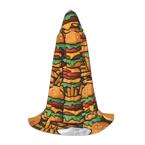 Viele süße Burger L bedruckter Halloween-Zauberer-Umhang | Motto-Party-Kostüm | Erwachsene/Jugend-Cosplay-Umhang | Größen S, M, L Viele süße Burger L bedruckter Halloween-Zauberer-Umhang | Motto-Party-Kostüm | Erwachsene/Jugend-Cosplay-Umhang | Größen S, M, L von WBQLSL