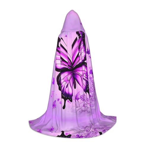 Violetter Schmetterling L bedruckter Halloween-Zauberer-Umhang | Motto-Party-Kostüm | Erwachsene/Jugend-Cosplay-Umhang | Größen S, M, L Violetter Schmetterling L bedruckter Halloween-Zauberer-Umhang | Motto-Party-Kostüm | Erwachsene/Jugend-Cosplay-Umhang | Größen S, M, L von WBQLSL