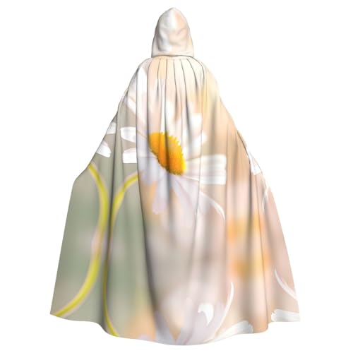 WBQLSL Bedruckter Umhang mit Gänseblümchen – Maskenumhang mit Kapuze WBQLSL Bedruckter Umhang mit Gänseblümchen – Maskenumhang mit Kapuze von WBQLSL