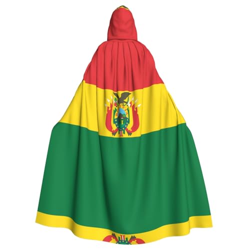 WBQLSL Bedruckter Umhang mit der Flagge von Bolivien – Maskenumhang mit Kapuze WBQLSL Bedruckter Umhang mit der Flagge von Bolivien – Maskenumhang mit Kapuze von WBQLSL