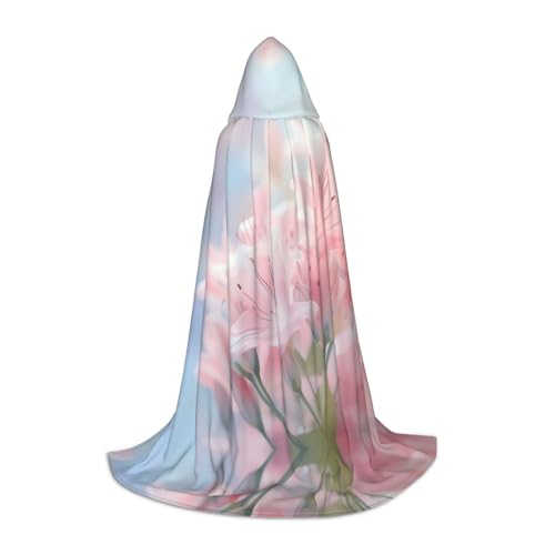 WBQLSL Blumenstrauß, bedruckt, mit Kapuze, Cosplay-Kostüm, Halloween-Party-Requisite, Größe S/M/L WBQLSL Blumenstrauß, bedruckt, mit Kapuze, Cosplay-Kostüm, Halloween-Party-Requisite, Größe S/M/L von WBQLSL