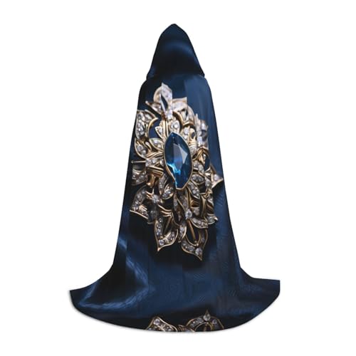 WBQLSL Brooches S bedruckter Umhang mit Kapuze, Cosplay-Kostüm, Halloween-Party-Requisite, S/M/L WBQLSL Brooches S bedruckter Umhang mit Kapuze, Cosplay-Kostüm, Halloween-Party-Requisite, S/M/L von WBQLSL