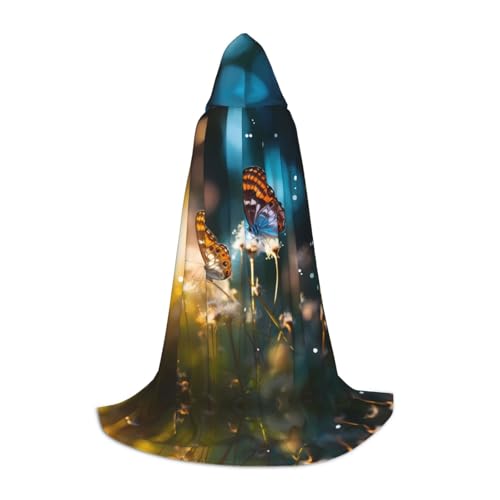 WBQLSL Buttercups M bedruckter Umhang mit Kapuze, Cosplay-Kostüm, Halloween-Party-Requisite, S/M/L von WBQLSL