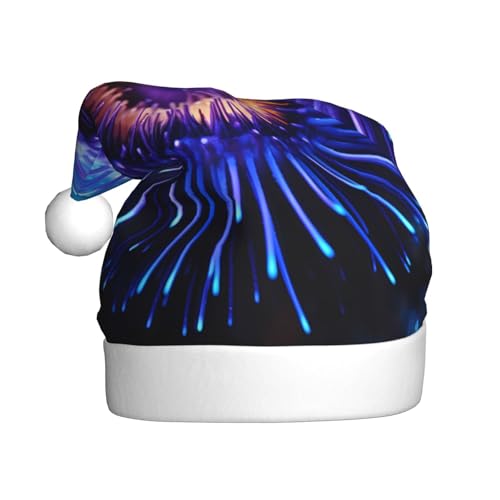 WBQLSL Clams Weihnachtsmütze für Erwachsene, 39,9 cm hoch, Plüsch-Weihnachtsmütze, Unisex, dekorativer Hut, Weihnachtsmann, Weihnachten, Halloween-Party von WBQLSL