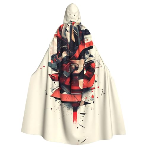 WBQLSL Cosplay-Umhang für Erwachsene, Logo-Buchstaben, gemustert, Hexenmantel, Herren und Damen, Halloween, Abschlussball, Party, Kapuzenumhang WBQLSL Cosplay-Umhang für Erwachsene, Logo-Buchstaben, gemustert, Hexenmantel, Herren und Damen, Halloween, Abschlussball, Party, Kapuzenumhang von WBQLSL