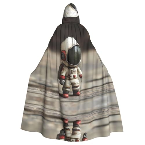 WBQLSL Cosplay Umhang für Erwachsene, Mini-Astronauten-Gemusterte Hexenmantel, Männer und Frauen, Halloween, Abschlussball, Party, Kapuzenumhang WBQLSL Cosplay Umhang für Erwachsene, Mini-Astronauten-Gemusterte Hexenmantel, Männer und Frauen, Halloween, Abschlussball, Party, Kapuzenumhang von WBQLSL