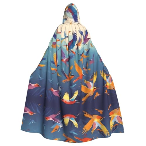 WBQLSL Cosplay-Umhang für Erwachsene, Zugvögel, gemustert, Hexenmantel, Herren und Damen, Halloween, Abschlussball, Party, Kapuzenumhang WBQLSL Cosplay-Umhang für Erwachsene, Zugvögel, gemustert, Hexenmantel, Herren und Damen, Halloween, Abschlussball, Party, Kapuzenumhang von WBQLSL