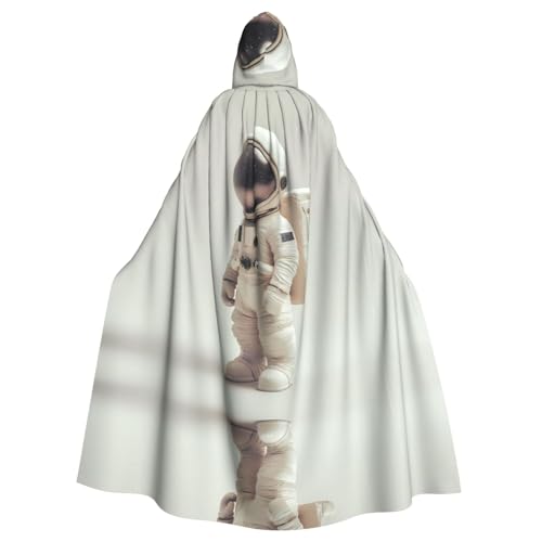 WBQLSL Cosplay Umhang für Erwachsene, einsamer Astronauten-Gemusterter Hexenmantel, Männer und Frauen, Halloween, Abschlussball, Party, Kapuzenumhang WBQLSL Cosplay Umhang für Erwachsene, einsamer Astronauten-Gemusterter Hexenmantel, Männer und Frauen, Halloween, Abschlussball, Party, Kapuzenumhang von WBQLSL