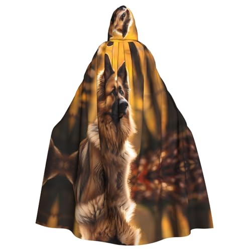 WBQLSL Cosplay-Umhang für Erwachsene, starker Schäferhund, gemusterter Hexenmantel, Herren und Damen, Halloween, Abschlussball, Party, Kapuzenumhang WBQLSL Cosplay-Umhang für Erwachsene, starker Schäferhund, gemusterter Hexenmantel, Herren und Damen, Halloween, Abschlussball, Party, Kapuzenumhang von WBQLSL