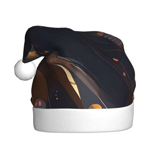WBQLSL Dunkle mittelgroße Weihnachtsmütze für Erwachsene, 39,9 cm hohe Plüsch-Weihnachtsmütze, Unisex, dekorativer Hut, Weihnachtsmann, Weihnachten, Halloween-Party WBQLSL Dunkle mittelgroße Weihnachtsmütze für Erwachsene, 39,9 cm hohe Plüsch-Weihnachtsmütze, Unisex, dekorativer Hut, Weihnachtsmann, Weihnachten, Halloween-Party von WBQLSL