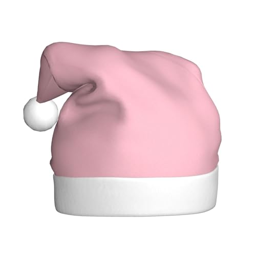 WBQLSL Einfarbige rosa Weihnachtsmütze für Erwachsene, 39,9 cm hoch, Plüsch-Weihnachtsmütze, Unisex, dekorativer Hut, Weihnachtsmann, Weihnachten, Halloween-Party WBQLSL Einfarbige rosa Weihnachtsmütze für Erwachsene, 39,9 cm hoch, Plüsch-Weihnachtsmütze, Unisex, dekorativer Hut, Weihnachtsmann, Weihnachten, Halloween-Party von WBQLSL