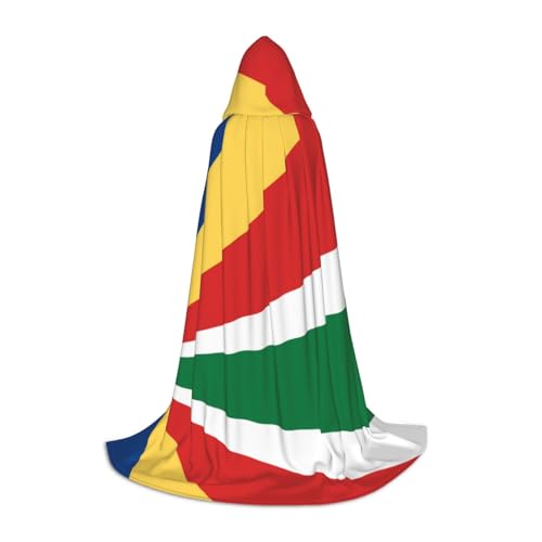 WBQLSL Flagge der Seychellen L bedruckter Robe Cape | Kapuze | Cosplay Kostüm | Halloween Party Prop | S/M/L WBQLSL Flagge der Seychellen L bedruckter Robe Cape | Kapuze | Cosplay Kostüm | Halloween Party Prop | S/M/L von WBQLSL