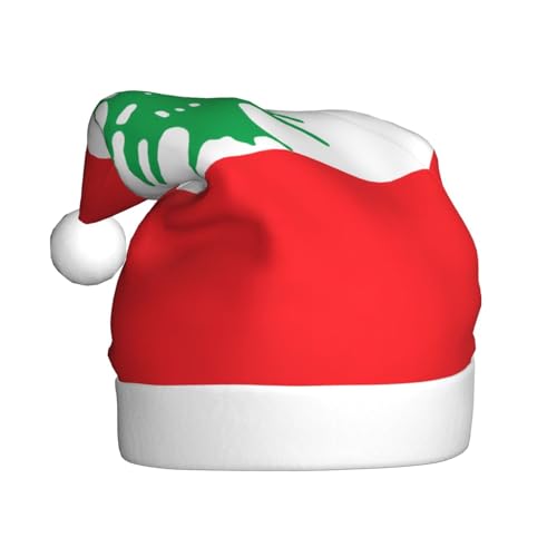 WBQLSL Flagge des Libanon Erwachsene Weihnachtsmütze 39,9 cm hoch Plüsch Weihnachtsmütze Unisex dekorative Mütze Weihnachtsmann Weihnachten Halloween Party WBQLSL Flagge des Libanon Erwachsene Weihnachtsmütze 39,9 cm hoch Plüsch Weihnachtsmütze Unisex dekorative Mütze Weihnachtsmann Weihnachten Halloween Party von WBQLSL