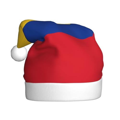WBQLSL Flagge von Kolumbien, Weihnachtsmütze für Erwachsene, 39,9 cm hoch, Plüsch-Weihnachtsmütze, Unisex, dekorativer Hut, Weihnachtsmann, Weihnachten, Halloween-Party WBQLSL Flagge von Kolumbien, Weihnachtsmütze für Erwachsene, 39,9 cm hoch, Plüsch-Weihnachtsmütze, Unisex, dekorativer Hut, Weihnachtsmann, Weihnachten, Halloween-Party von WBQLSL