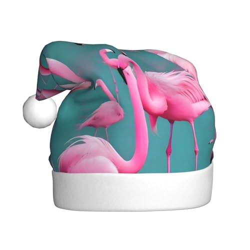 WBQLSL Flamingos Weihnachtsmütze für Erwachsene, 39,9 cm hoch, Plüsch-Weihnachtsmütze, Unisex, dekorativer Hut, Weihnachtsmann, Weihnachten, Halloween-Party WBQLSL Flamingos Weihnachtsmütze für Erwachsene, 39,9 cm hoch, Plüsch-Weihnachtsmütze, Unisex, dekorativer Hut, Weihnachtsmann, Weihnachten, Halloween-Party von WBQLSL
