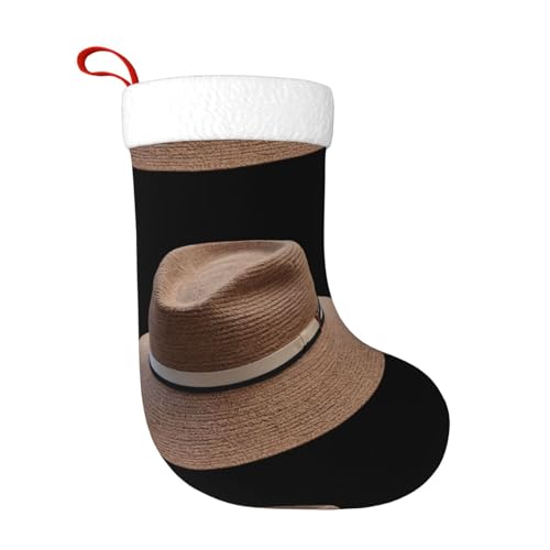 WBQLSL Gewebte Fischerhut, kreative Urlaubssocken für Erwachsene, Weihnachten, Neujahr, Party, Ornamente, dekorative Socken, 45 x 27 cm WBQLSL Gewebte Fischerhut, kreative Urlaubssocken für Erwachsene, Weihnachten, Neujahr, Party, Ornamente, dekorative Socken, 45 x 27 cm von WBQLSL