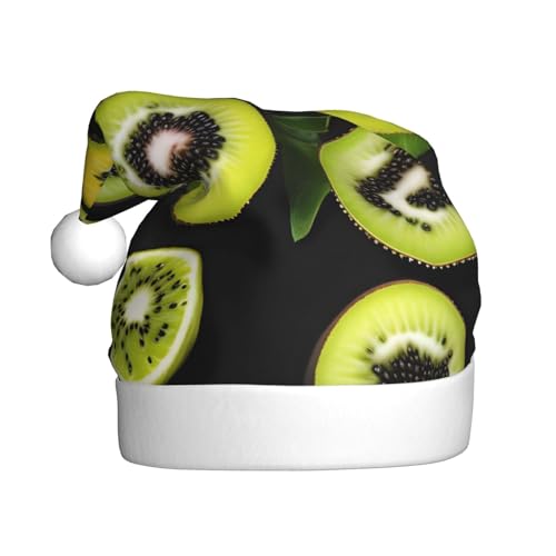 WBQLSL Green Kiwi Weihnachtsmütze für Erwachsene, 39,9 cm hoch, Plüsch-Weihnachtsmütze, Unisex, dekorativer Hut, Weihnachtsmann, Weihnachten, Halloween-Party WBQLSL Green Kiwi Weihnachtsmütze für Erwachsene, 39,9 cm hoch, Plüsch-Weihnachtsmütze, Unisex, dekorativer Hut, Weihnachtsmann, Weihnachten, Halloween-Party von WBQLSL