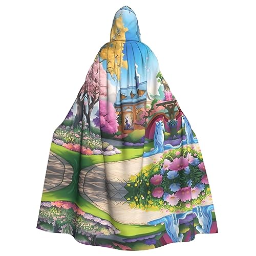 WBQLSL Karneval Mode Umhang Halloween Kapuzenumhang Unisex Karneval Mottoparty Maskerade Einhorn Märchen Muster WBQLSL Karneval Mode Umhang Halloween Kapuzenumhang Unisex Karneval Mottoparty Maskerade Einhorn Märchen Muster von WBQLSL