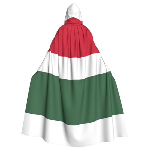 WBQLSL Karnevals-Modeumhang, Halloween-Kapuzenumhang, Unisex, Karneval, Mottoparty und Maskerade Flagge von Ungarn Muster WBQLSL Karnevals-Modeumhang, Halloween-Kapuzenumhang, Unisex, Karneval, Mottoparty und Maskerade Flagge von Ungarn Muster von WBQLSL