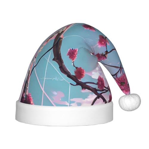 WBQLSL Kleine rosa Blumen Kinder Urlaub Weihnachtsmützen Weihnachten Event Bühnenaufführung Urlaub Party Szene Neujahr Party Mode Kinderhüte von WBQLSL