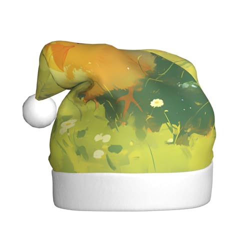 WBQLSL Küken Weihnachtsmütze für Erwachsene, 39,9 cm hoch, Plüsch-Weihnachtsmütze, Unisex, dekorativer Hut, Weihnachtsmann, Weihnachten, Halloween-Party WBQLSL Küken Weihnachtsmütze für Erwachsene, 39,9 cm hoch, Plüsch-Weihnachtsmütze, Unisex, dekorativer Hut, Weihnachtsmann, Weihnachten, Halloween-Party von WBQLSL