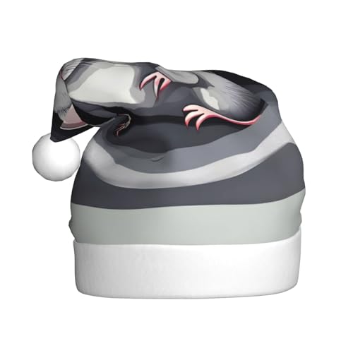 WBQLSL Maus im Loch Weihnachtsmütze für Erwachsene, 39,9 cm hoch, Plüsch-Weihnachtsmütze, Unisex, dekorativer Hut, Weihnachtsmann, Weihnachten, Halloween-Party WBQLSL Maus im Loch Weihnachtsmütze für Erwachsene, 39,9 cm hoch, Plüsch-Weihnachtsmütze, Unisex, dekorativer Hut, Weihnachtsmann, Weihnachten, Halloween-Party von WBQLSL