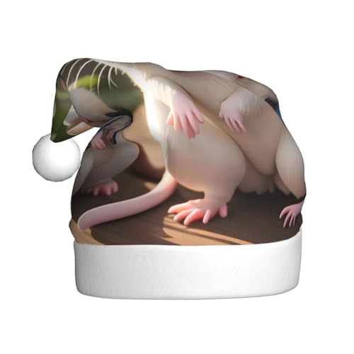 WBQLSL Mutter und Kind Ratten Erwachsene Weihnachtsmütze 39,9 cm hoch Plüsch Weihnachtsmütze Unisex dekorative Mütze Weihnachtsmann Weihnachten Halloween Party WBQLSL Mutter und Kind Ratten Erwachsene Weihnachtsmütze 39,9 cm hoch Plüsch Weihnachtsmütze Unisex dekorative Mütze Weihnachtsmann Weihnachten Halloween Party von WBQLSL