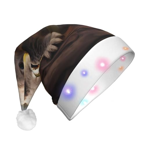 WBQLSL Niedliche Koala-Pflanzen-Weihnachtsmannmütze, Unisex, Weihnachten, Neujahr, Erwachsene, Plüsch, Neujahrs-Weihnachtsgeschenk, Party-Geschenk von WBQLSL