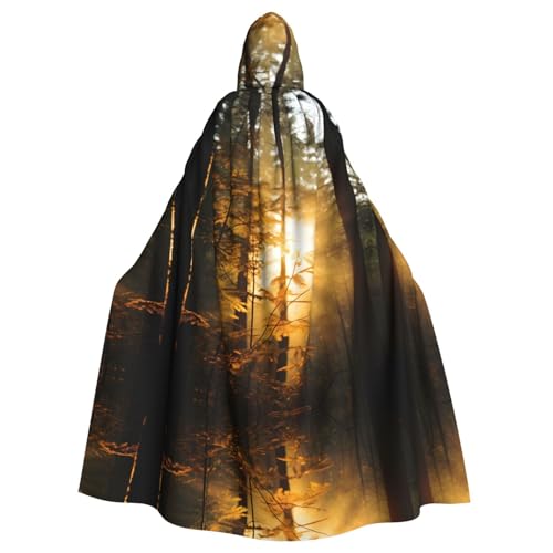 WBQLSL ONLY Bedruckter Umhang Robe - Maskerade Cape mit Kapuze von WBQLSL
