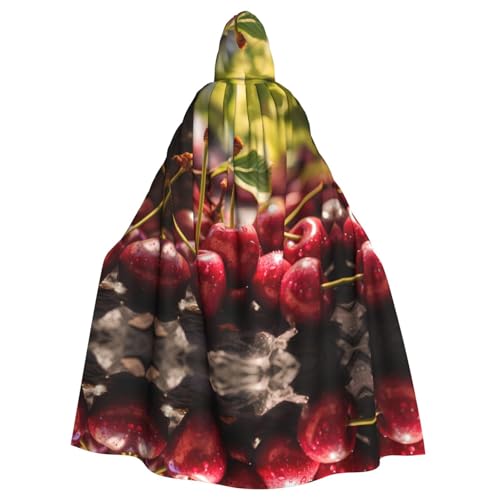 WBQLSL Pears bedruckter Umhang – Maskenumhang mit Kapuze von WBQLSL