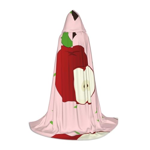 WBQLSL Robe Cape mit Cartoon-Motiv, rote Früchte, L, mit Kapuze, Cosplay-Kostüm, Halloween-Party-Requisite, S/M/L WBQLSL Robe Cape mit Cartoon-Motiv, rote Früchte, L, mit Kapuze, Cosplay-Kostüm, Halloween-Party-Requisite, S/M/L von WBQLSL