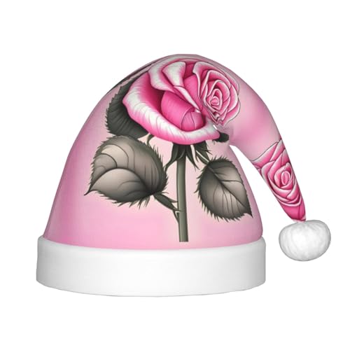 WBQLSL Schöne rosa Rosen Kinder Urlaub Weihnachtsmützen Weihnachten Event Bühnenaufführung Urlaub Party Szene Neujahr Party Mode Kinderhüte WBQLSL Schöne rosa Rosen Kinder Urlaub Weihnachtsmützen Weihnachten Event Bühnenaufführung Urlaub Party Szene Neujahr Party Mode Kinderhüte von WBQLSL