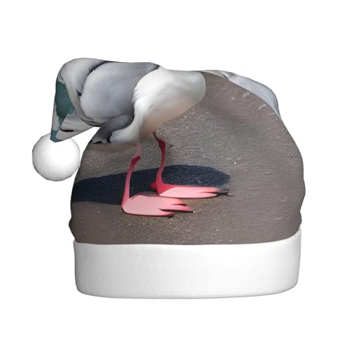 WBQLSL Süße Möwe Weihnachtsmütze für Erwachsene, 39,9 cm hoch, Plüsch-Weihnachtsmütze, Unisex, dekorativer Hut, Weihnachtsmann, Weihnachten, Halloween-Party WBQLSL Süße Möwe Weihnachtsmütze für Erwachsene, 39,9 cm hoch, Plüsch-Weihnachtsmütze, Unisex, dekorativer Hut, Weihnachtsmann, Weihnachten, Halloween-Party von WBQLSL
