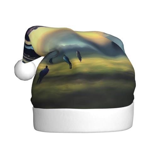 WBQLSL UFO Landing Weihnachtsmütze für Erwachsene, 39,9 cm hoch, Plüsch-Weihnachtsmütze, Unisex, dekorativer Hut, Weihnachtsmann, Weihnachten, Halloween-Party WBQLSL UFO Landing Weihnachtsmütze für Erwachsene, 39,9 cm hoch, Plüsch-Weihnachtsmütze, Unisex, dekorativer Hut, Weihnachtsmann, Weihnachten, Halloween-Party von WBQLSL