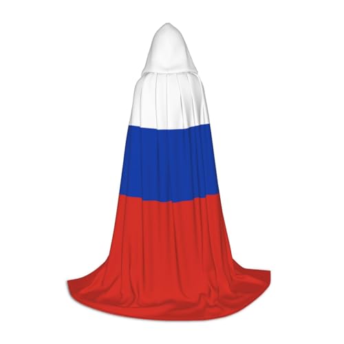 WBQLSL Umhang mit russischer Flagge, bedruckt, mit Kapuze, Cosplay-Kostüm, Halloween-Party-Requisite, S/M/L WBQLSL Umhang mit russischer Flagge, bedruckt, mit Kapuze, Cosplay-Kostüm, Halloween-Party-Requisite, S/M/L von WBQLSL