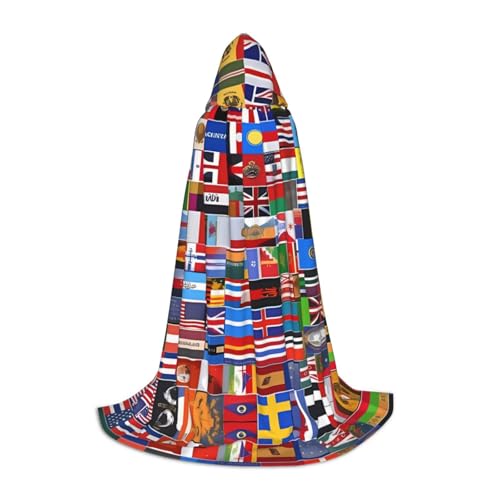 WBQLSL Umhang mit verschiedenen Flaggen, bedruckt, mit Kapuze, Cosplay-Kostüm, Halloween-Party-Requisite, S/M/L WBQLSL Umhang mit verschiedenen Flaggen, bedruckt, mit Kapuze, Cosplay-Kostüm, Halloween-Party-Requisite, S/M/L von WBQLSL