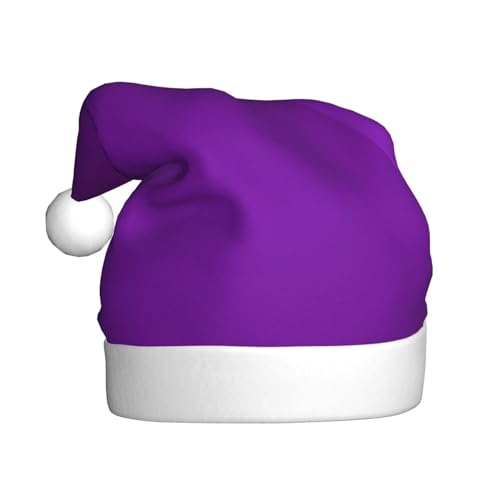WBQLSL Weihnachtsmütze für Erwachsene, einfarbig, dunkelviolett, 39,9 cm hoch, Plüsch-Weihnachtsmütze, Unisex, dekorativer Hut, Weihnachtsmann, Weihnachten, Halloween-Party WBQLSL Weihnachtsmütze für Erwachsene, einfarbig, dunkelviolett, 39,9 cm hoch, Plüsch-Weihnachtsmütze, Unisex, dekorativer Hut, Weihnachtsmann, Weihnachten, Halloween-Party von WBQLSL