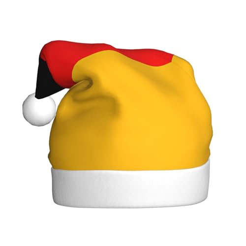 WBQLSL Weihnachtsmütze mit Deutschlandflagge für Erwachsene, 39,9 cm hoch, Plüsch-Weihnachtsmütze, Unisex, dekorativer Hut, Weihnachtsmann, Weihnachten, Halloween-Party WBQLSL Weihnachtsmütze mit Deutschlandflagge für Erwachsene, 39,9 cm hoch, Plüsch-Weihnachtsmütze, Unisex, dekorativer Hut, Weihnachtsmann, Weihnachten, Halloween-Party von WBQLSL