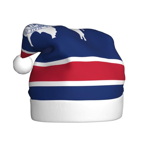 WBQLSL Wyoming Weihnachtsmütze für Erwachsene, 39,9 cm hoch, Plüsch-Weihnachtsmütze, Unisex, dekorativer Hut, Weihnachtsmann, Weihnachten, Halloween-Party WBQLSL Wyoming Weihnachtsmütze für Erwachsene, 39,9 cm hoch, Plüsch-Weihnachtsmütze, Unisex, dekorativer Hut, Weihnachtsmann, Weihnachten, Halloween-Party von WBQLSL