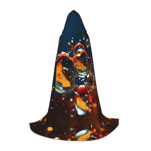WBQLSL greasy L bedruckter Robe-Umhang | Kapuze | Cosplay-Kostüm | Halloween-Party-Requisite | S/M/L von WBQLSL