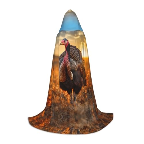 WBQLSL hams1 L bedruckter Umhang mit Kapuze, Cosplay-Kostüm, Halloween-Party-Requisite, S/M/L von WBQLSL