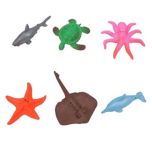6PCS Wasser Wachsende Spielzeug Simulierte Erweiterbare Ozeanische Tiere Pädagogisches Spielzeug für Kleinkinder Kinder Jungen Mädchen von WBTY