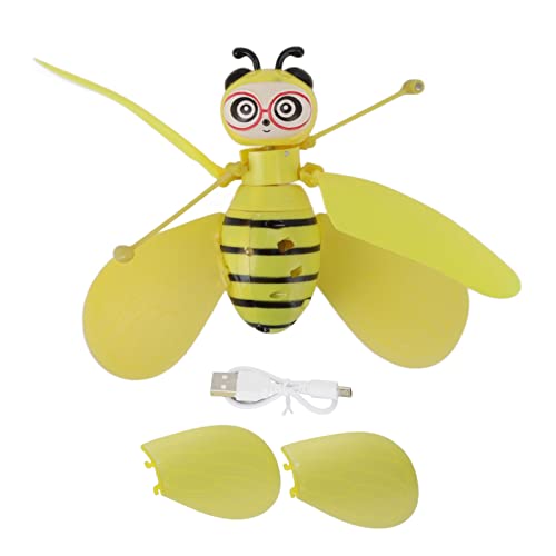 WBTY Flying Bee Toys für Anfänger, Intelligente Induktion, Automatischer Abschaltschutz, Niedliche Fliegende Puppen mit Lichtern von WBTY