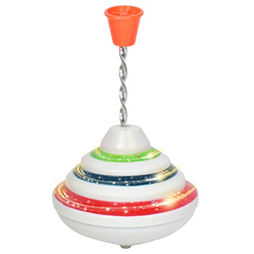 WBTY Leuchtende Kreisel für Kinder, Spinning Toy mit LED und Musik Peg Top Hand Spinner Spielzeug Geschenk für Jungen Mädchen(Bunt) von WBTY