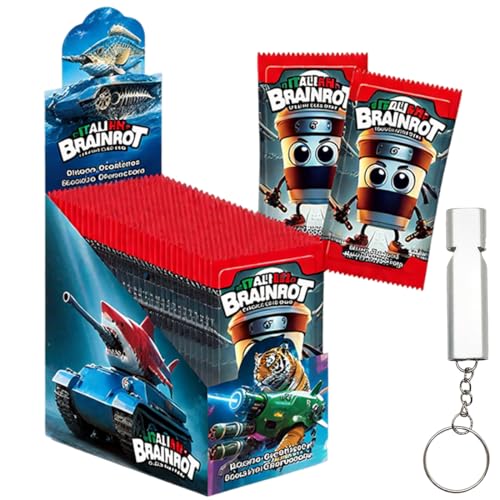 WBZOWRB Box mit 30 Beuteln Skifidol Italian Brainrot Mix Psychedelic – Sammelkartenspiel – Trading Card Game，Typ C von WBZOWRB